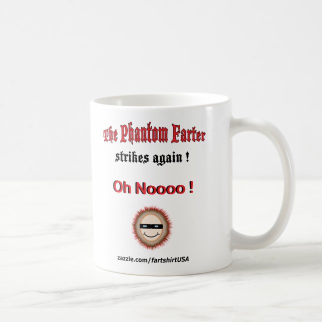 The Phantom Farter strikes again (Mug) Coffee Mug (Right)