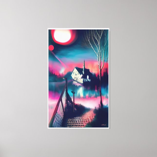 The Phantom House at Faragasso Heights Canvas Print (Front)