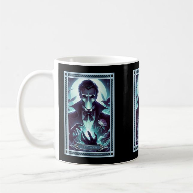 The Phantom Tarot Card Coffee Mug (Left)