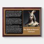 The Pharaoh Taharqa  Award Plaque at Zazzle