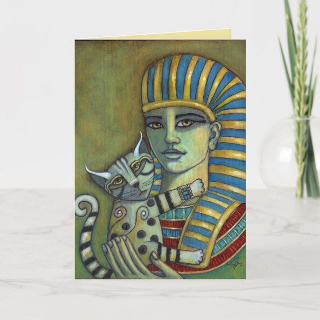 The Pharaoh's Cat Original Blank Card (Front)