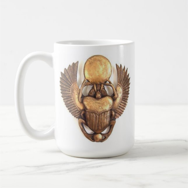 The Pharaonic golden scarab Coffee Mug (Left)