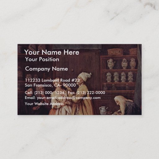 Customizable The Pharmacist By Longhi Pietro (Best Quality) Business Cards