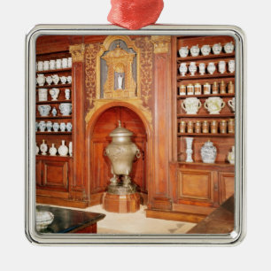 The pharmacy of the Saint-Jean Hospital Metal Ornament