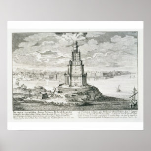 The Pharos of Alexandria, plate 9 from 'Entwurf ei Poster