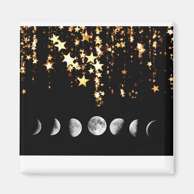 the phases of full moon  magnet (Front)