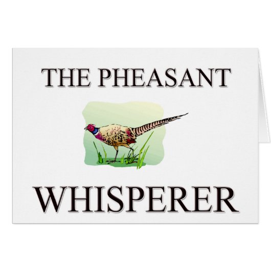 The Pheasant Whisperer Cards (Front Horizontal)