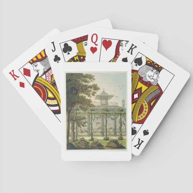 The Pheasantry, engraved by Joseph Constantine Sta Poker Cards (Back)