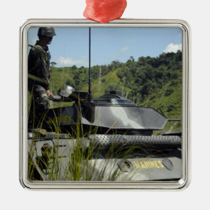 The Philippine Marine Battalion Landing Team Metal Ornament