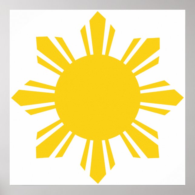 the Philippines   cropped sun, Philippines Poster (Front)