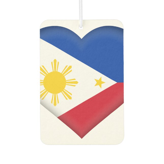 The Philippines Flag Air Freshener (Front)