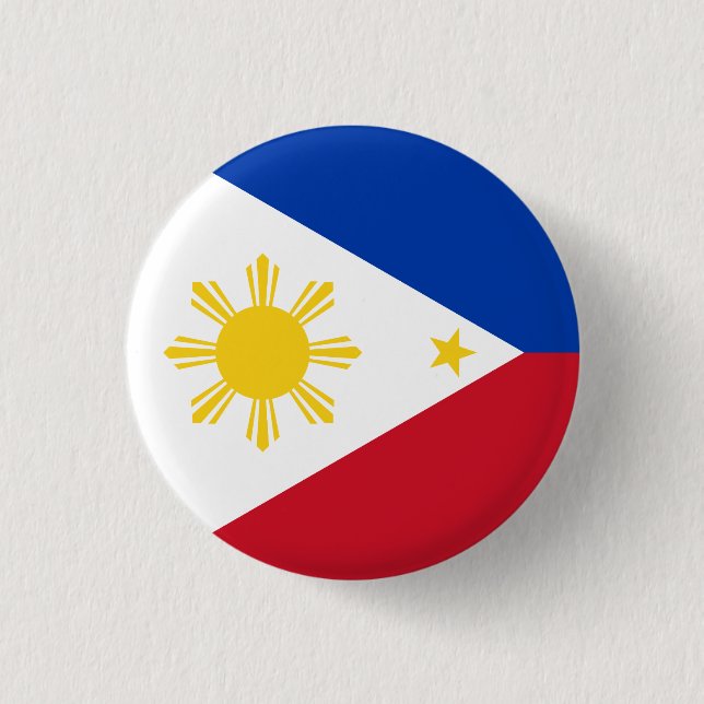 The Philippines Flag Button (Front)