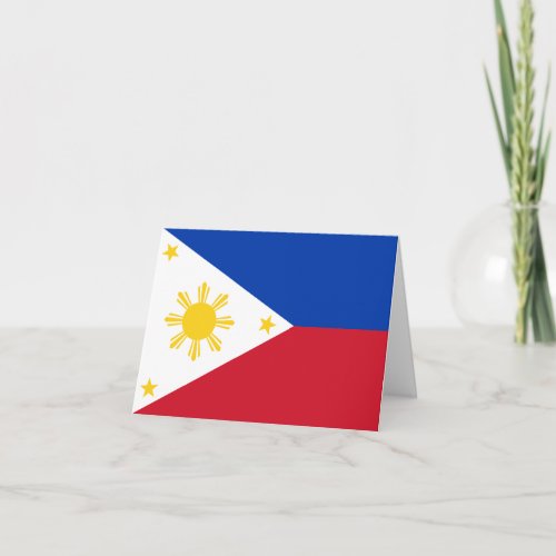 The Philippines Flag Card