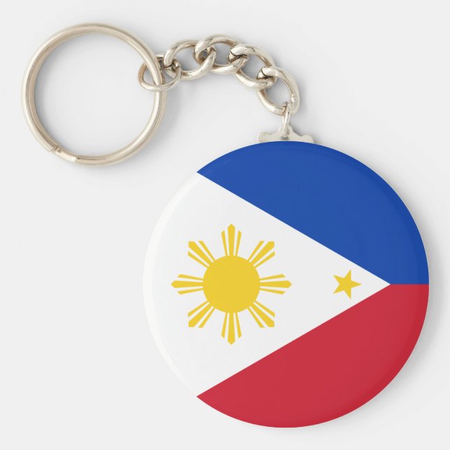 The Philippines Flag Keychain (Front)
