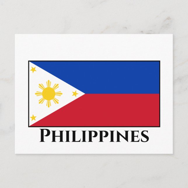 The Philippines Flag Postcard (Front)