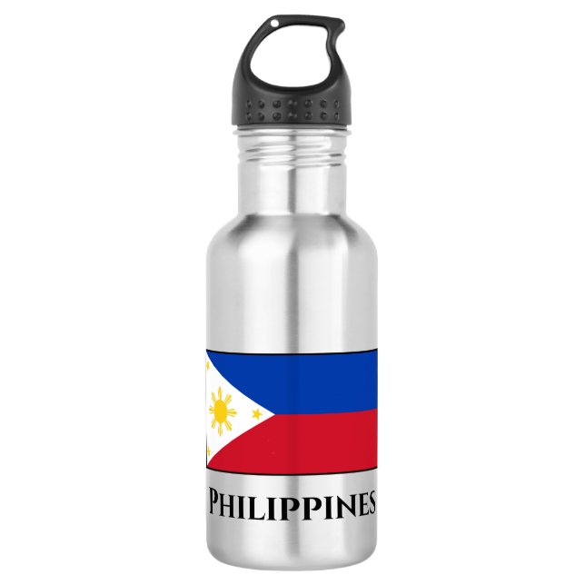 The Philippines Flag Stainless Steel Water Bottle (Front)