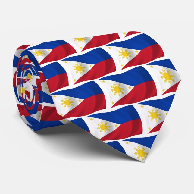 The Philippines Flag Tie (Rolled)