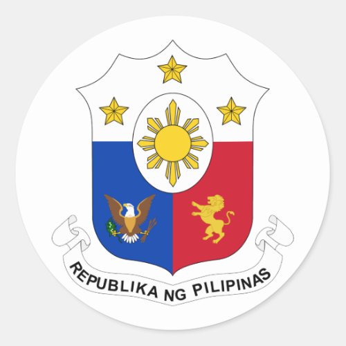 the Philippines Philippines Classic Round Sticker