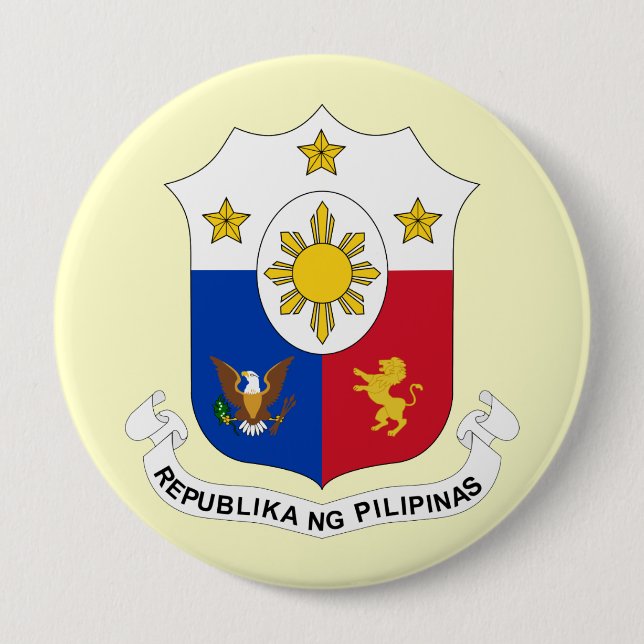 the Philippines, Philippines Pinback Button (Front)