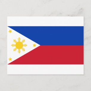 The Philippines (Pilipinas) flag Postcard