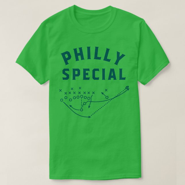 The philly BOLD team colors text T-Shirt (Design Front)