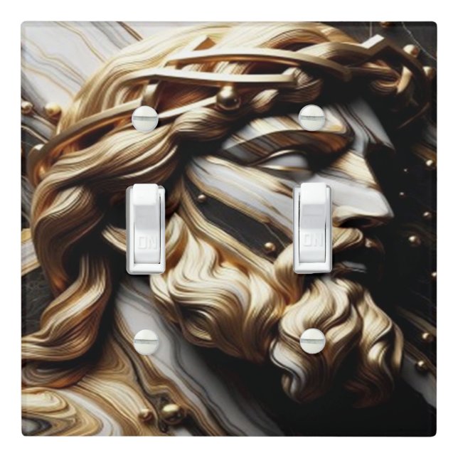 The Philosopher A Portrait of Wisdom and Strength Light Switch Cover (In Situ)