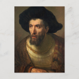 The Philosopher Rembrandt baroque portrait art Postcard
