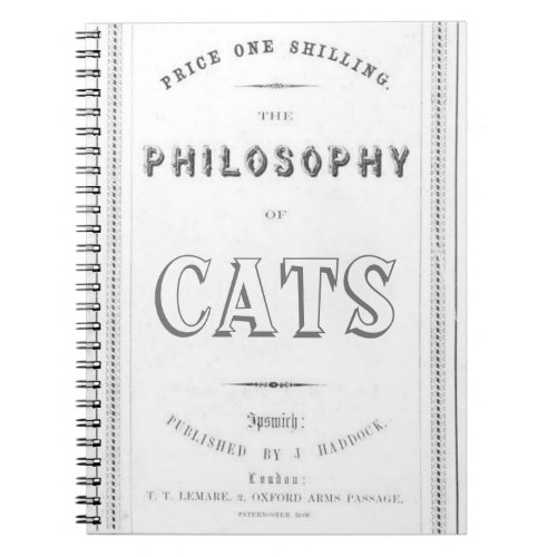 The Philosophy of Cats Notebook