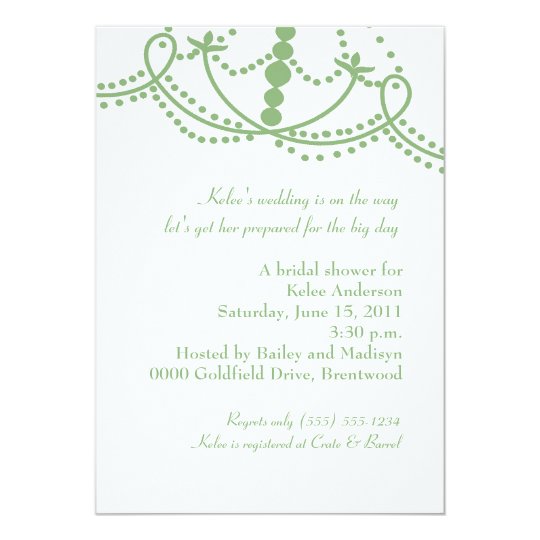 The Phoenician Invitation-leaf green Card