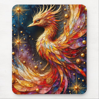 The Phoenix in the Stars Mouse Pad