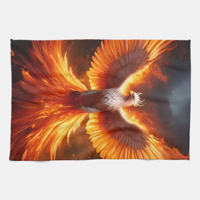 The Phoenix Reborn Kitchen Towel (Horizontal)