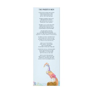 The Phoenix Way Poem on Wrapped Canvas