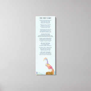 The Phoenix Way Poem on Wrapped Canvas Print