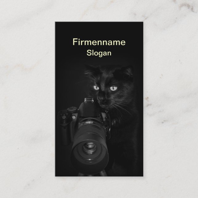 The Photographer - Business Card Template (Front)