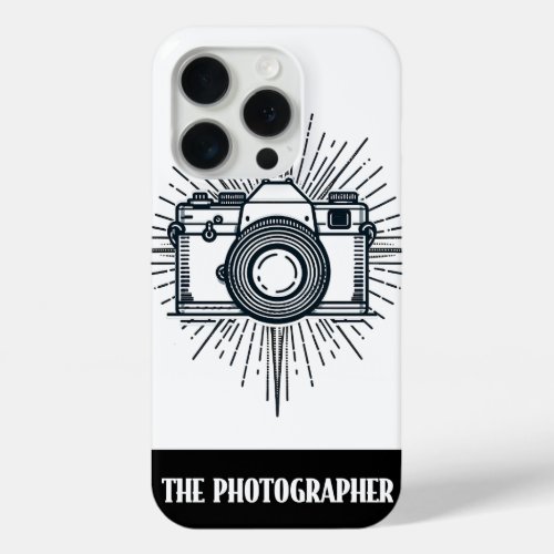 The Photographer Minimal Tarot Style Photography iPhone 15 Pro Case