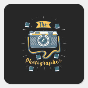 The Photographer Square Sticker