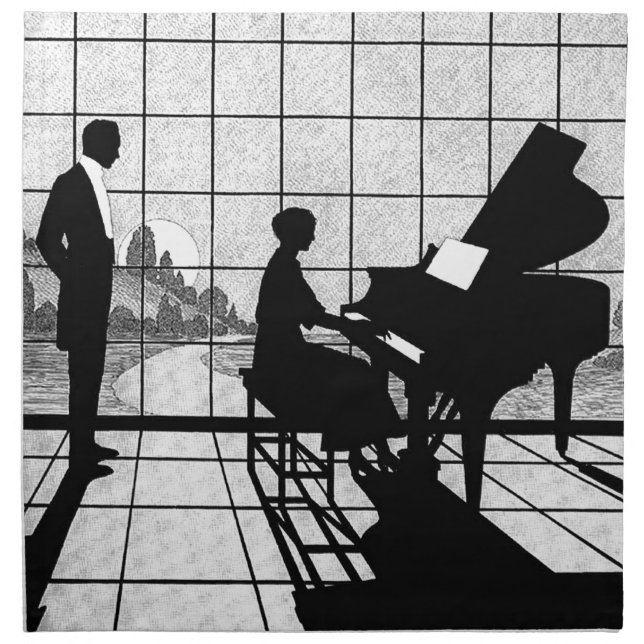 The Pianist Cloth Napkin (Front)