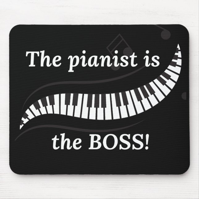 The pianist is the BOSS mousepad (Front)