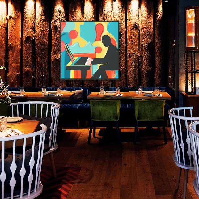 The Pianist - Original Oil Painting Canvas Print (Creator Uploaded)