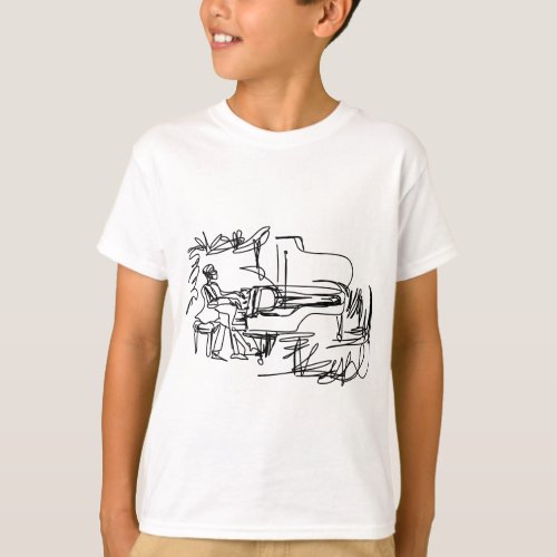 The Pianist _ Piano Theme T_Shirt