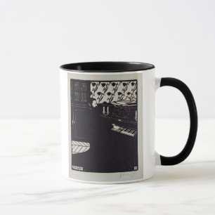 The Piano, 1914 (woodcut) Mug