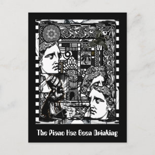 The Piano Has Been Drinking Postcard