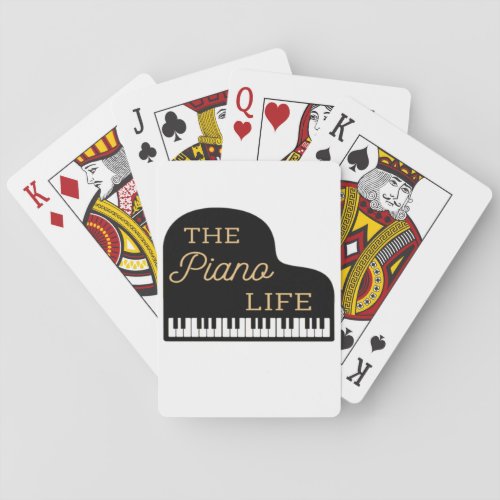 The Piano Life Grand Piano  Poker Cards