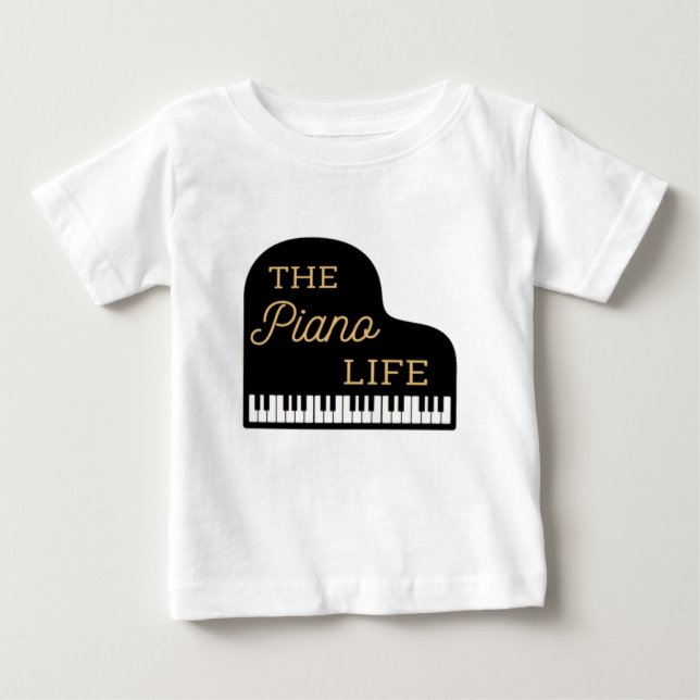The Piano Life Grand Piano  T-Shirt (Front)
