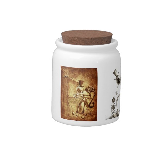 the piano player candy jar (Left)