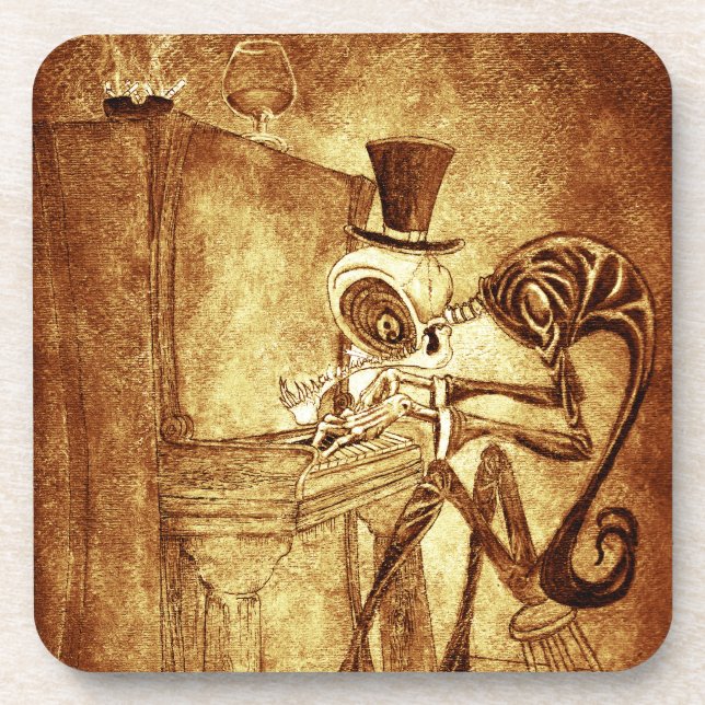 the piano player coaster (Front)