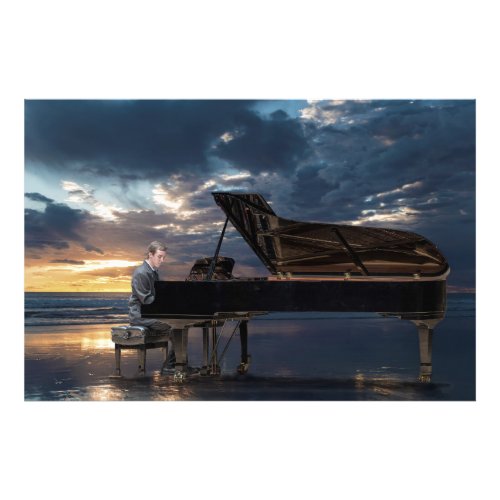 The piano player photo print