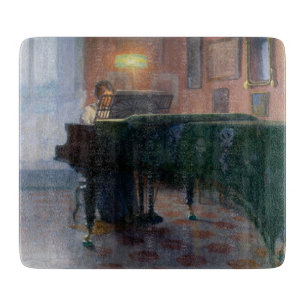 The Piano Player (Pianist) (Female Musician) Cutting Board