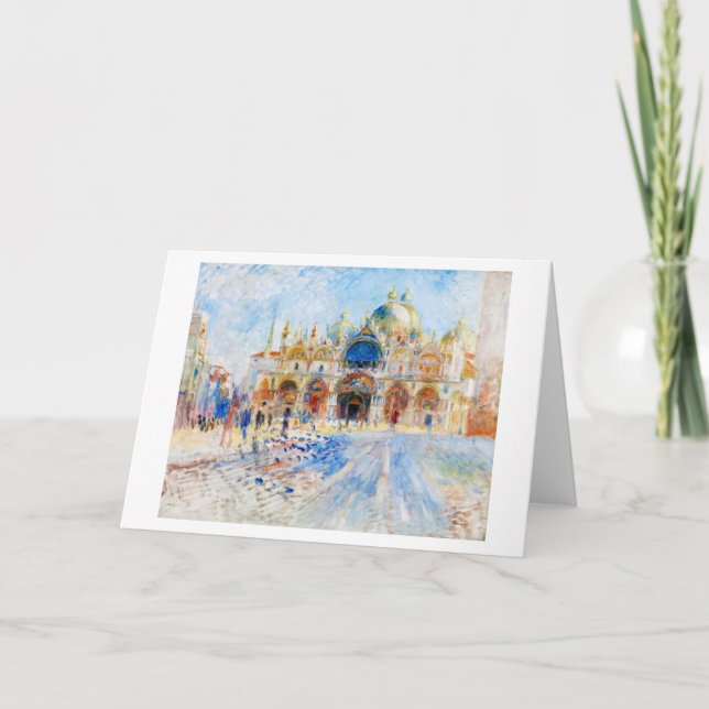 The Piazza San Marco, Renoir Card (Front)
