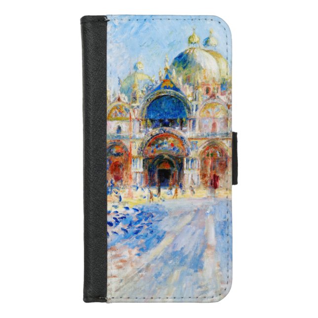 The Piazza San Marco, Renoir iPhone Wallet Case (Front)